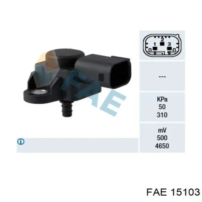 Czujnik ciśnienia doładowania (powietrza w turbinę) FAE 15103 cena, od 22,91 USD