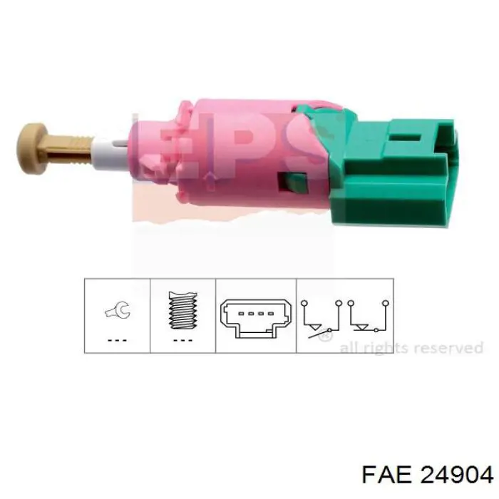 Czujnik włącznika świała stop FAE 24904 cena, od 15,83 USD