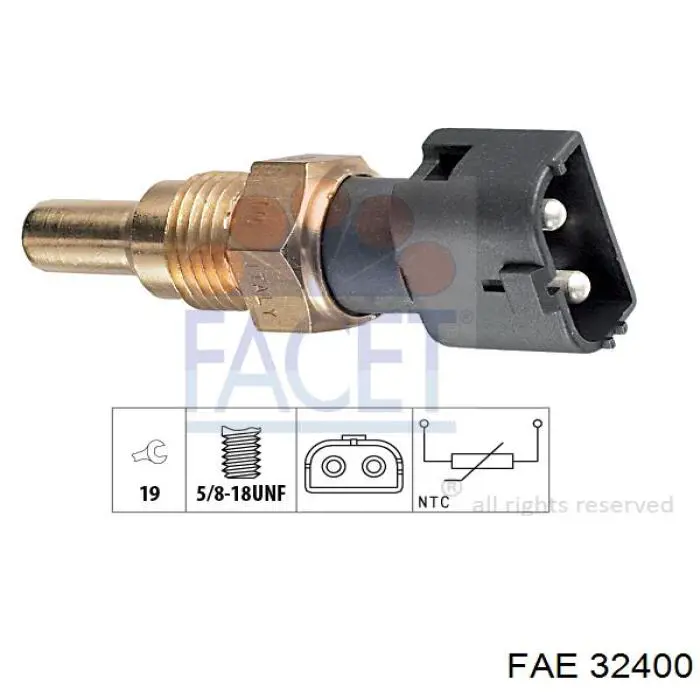 Czujnik temperatury płynu chłodzącego FAE 32400 cena, od 40,43 USD