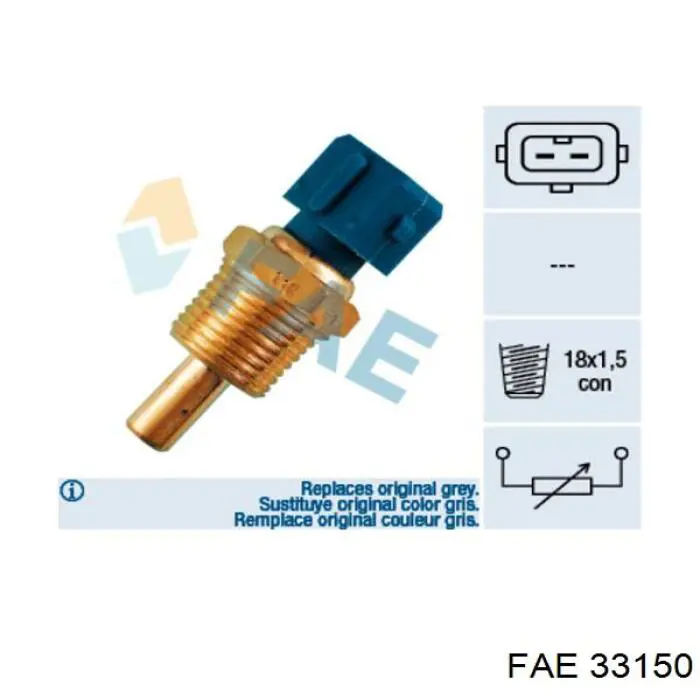 Czujnik temperatury płynu chłodzącego FAE 33150 cena, od 16,29 USD