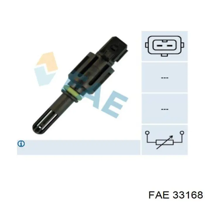 Czujnik temperatury powietrza wlotowego FAE 33168 cena, od 14,32 USD