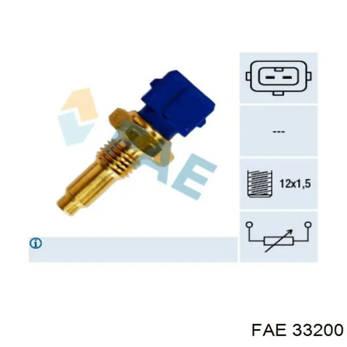 Czujnik temperatury płynu chłodzącego FAE 33200 cena, od 8,08 USD