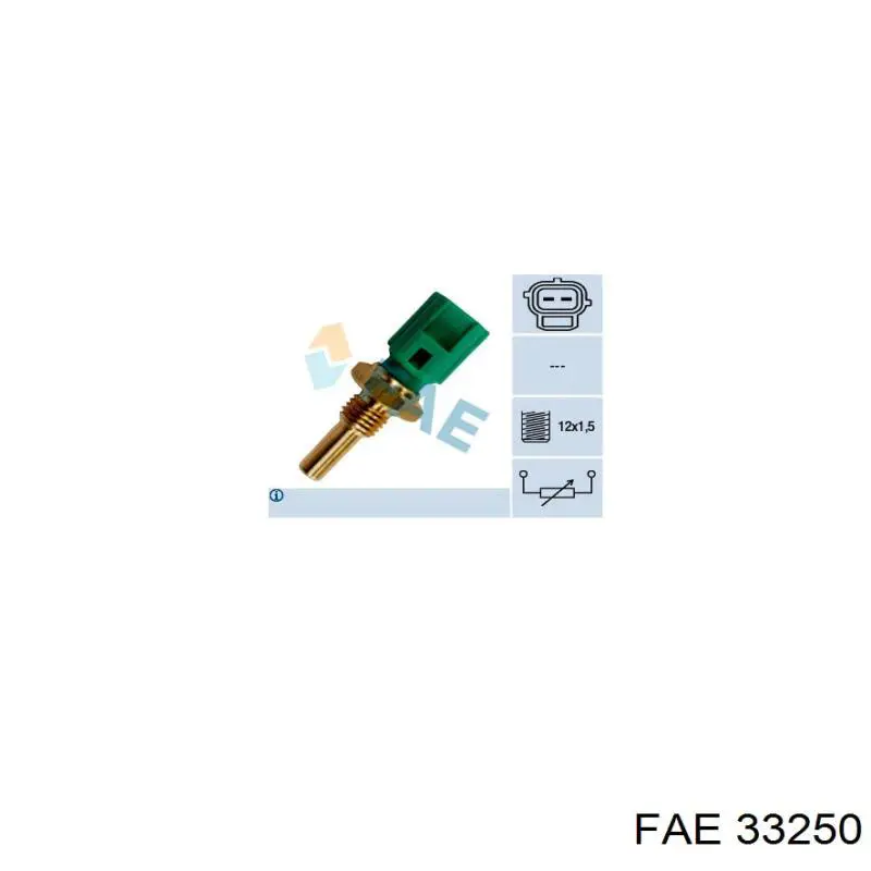 Czujnik temperatury płynu chłodzącego FAE 33250 cena, od 11,33 USD