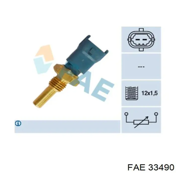 Czujnik temperatury płynu chłodzącego FAE 33490 cena, od 8,04 USD