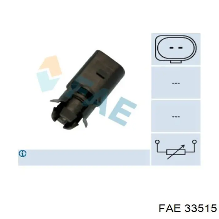 Czujnik temperatury zewnętrznej FAE 33515 cena, od 8,58 USD