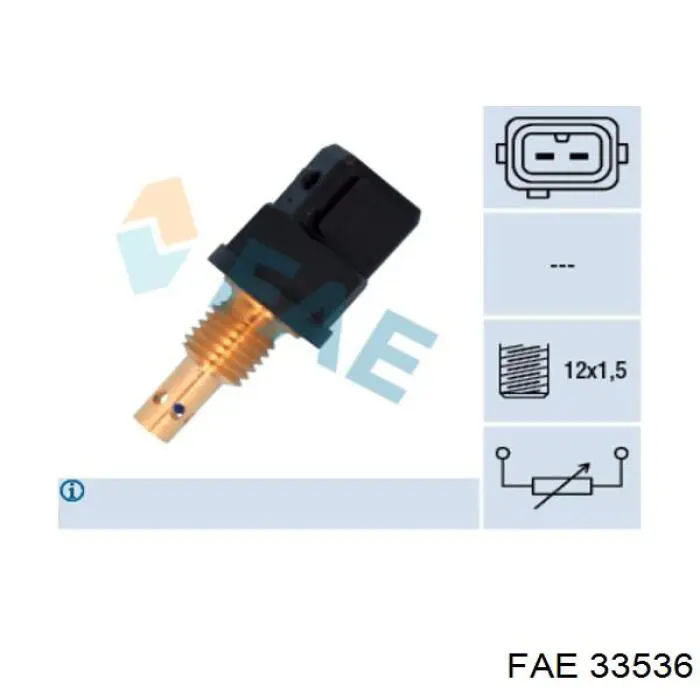 Czujnik temperatury powietrza wlotowego FAE 33536 cena, od 32,07 USD