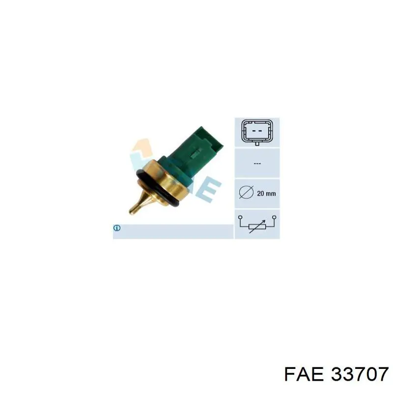 Czujnik temperatury płynu chłodzącego FAE 33707 cena, od 8,34 USD