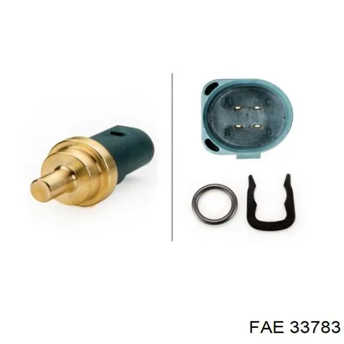 Do koszyka 33783 FAE Czujnik temperatury płynu chłodzącego
