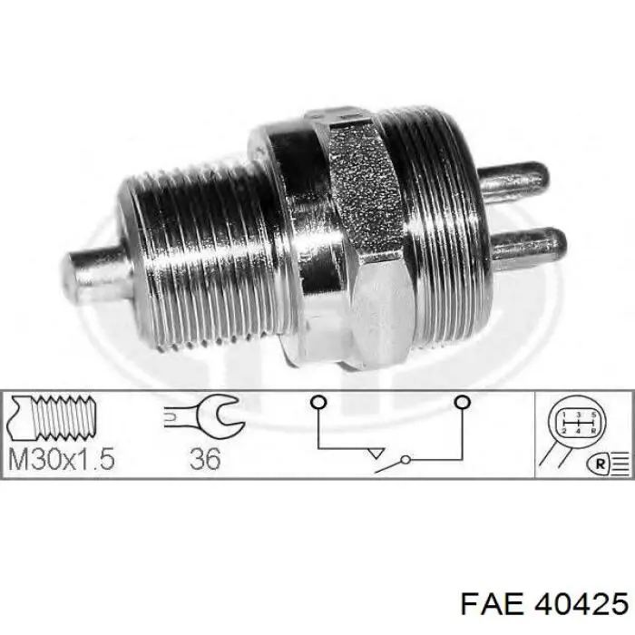 40425 FAE czujnik włączania światła cofania