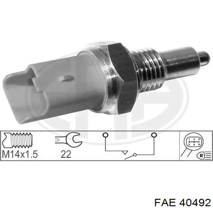 Czujnik włączania światła cofania FAE 40492 cena, od 12,93 USD