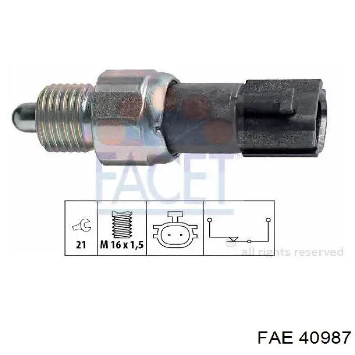 A60117640A Mazda Czujnik włączania światła cofania