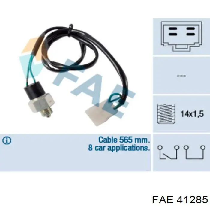 Czujnik włączania światła cofania FAE 41285 cena, od 27,57 USD