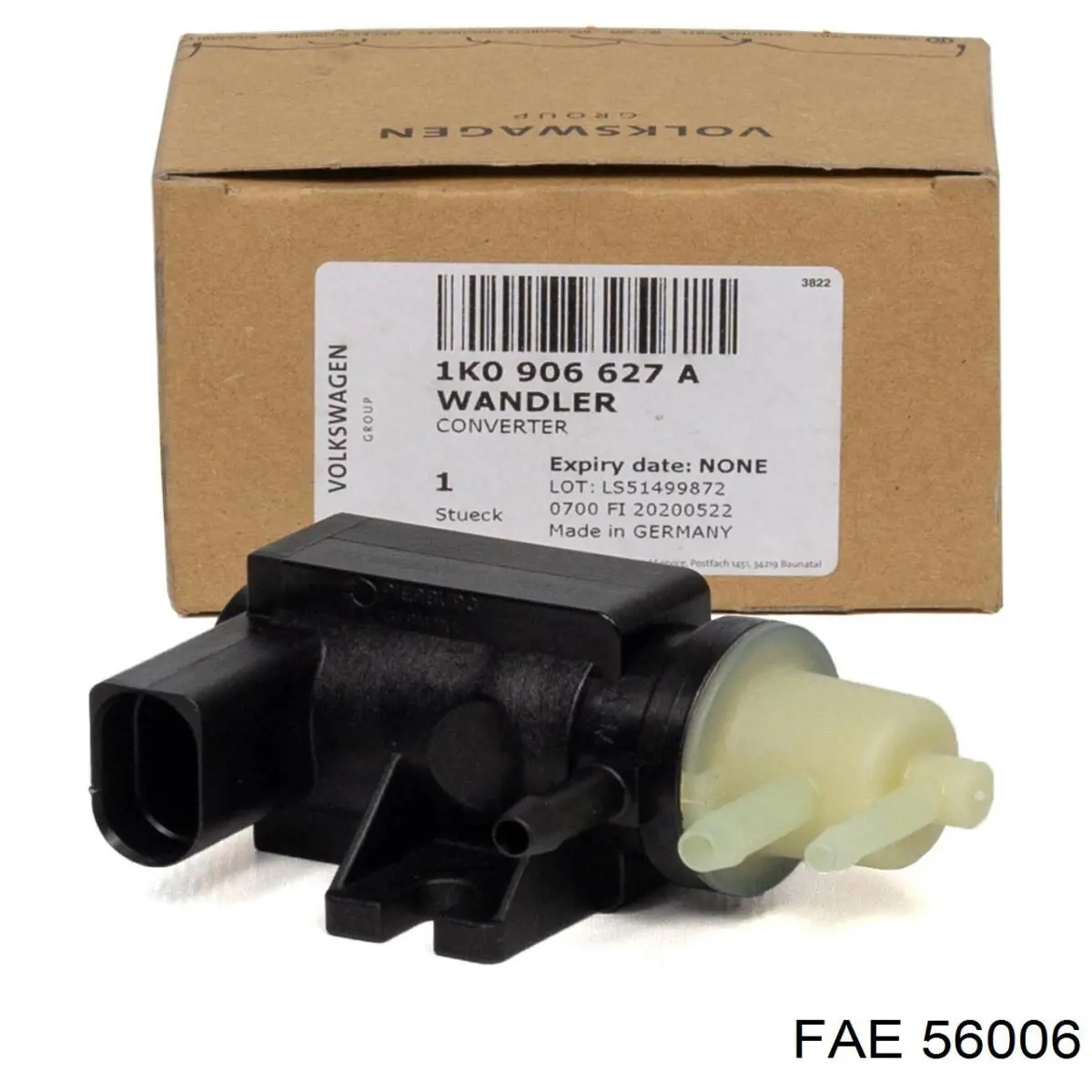 Zawór elektromagnetyczny regulacji klapy EGR 56006 FAE