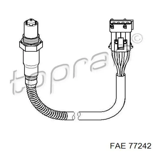 Sonda lambda czujnik tlenu po katalizatorze FAE 77242 cena, od 59,13 USD