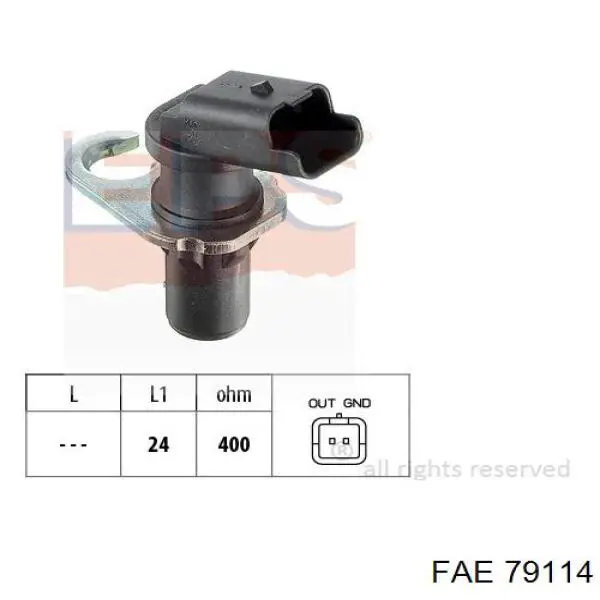 Czujnik położenia wału korbowego FAE 79114 cena, od 19,69 USD