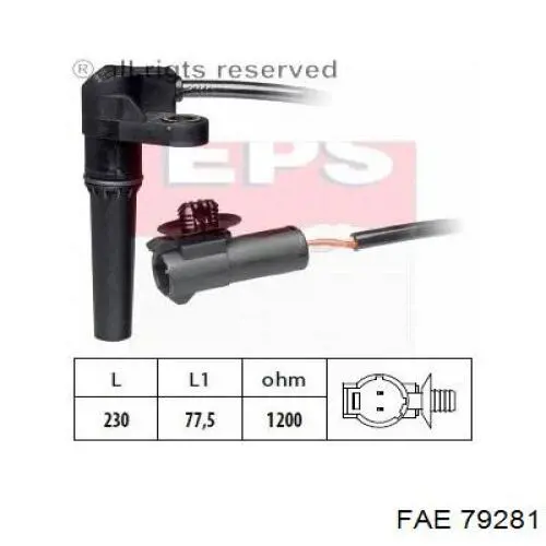 Czujnik prędkości FAE 79281 cena, od 25,96 USD