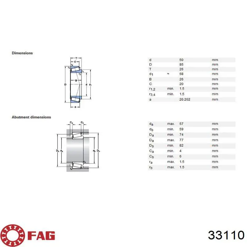  NSK HR33110JA1