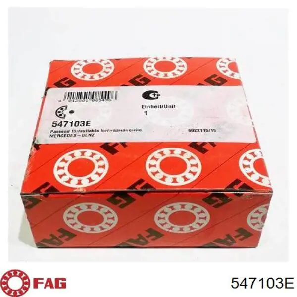 Do koszyka 547103E FAG Lożysko piasty tylnej
