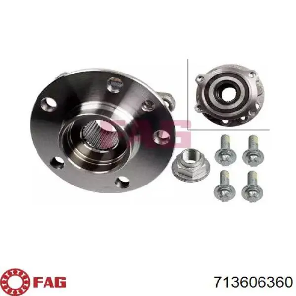 Piasta przednia FAG 713606360 cena, od 93,68 USD