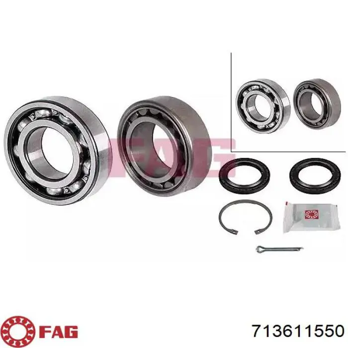 Lożysko piasty tylnej FAG 713611550 cena, od 26,83 USD