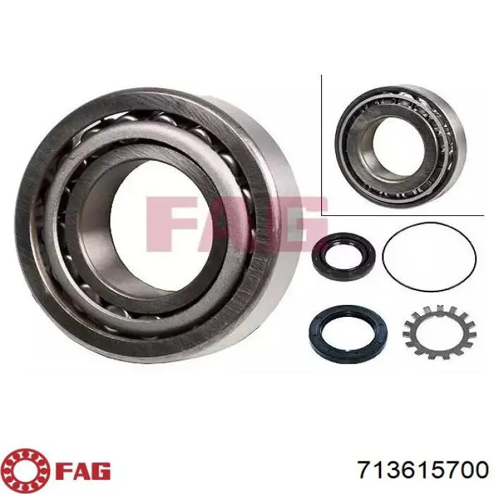 Lożysko piasty tylnej FAG 713615700 cena, od 42,20 USD