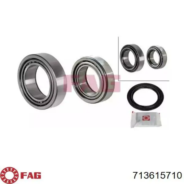 Łożysko piasty przedniej FAG 713615710 cena, od 47,29 USD