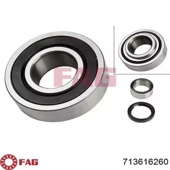 Lożysko półosi mostu tylnego FAG 713616260 cena, od 45,27 USD