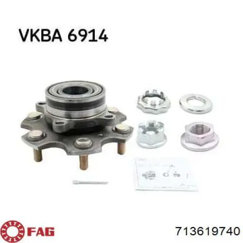 Piasta przednia FAG 713619740 cena, od 87,72 USD