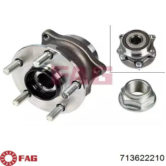 Piasta tylna FAG 713622210 cena, od 147,17 USD