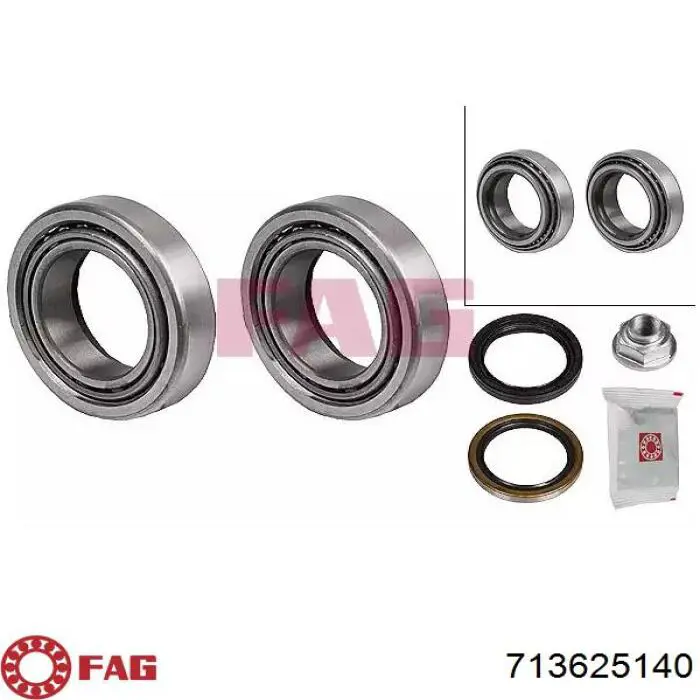 Łożysko piasty przedniej FAG 713625140 cena, od 16,83 USD