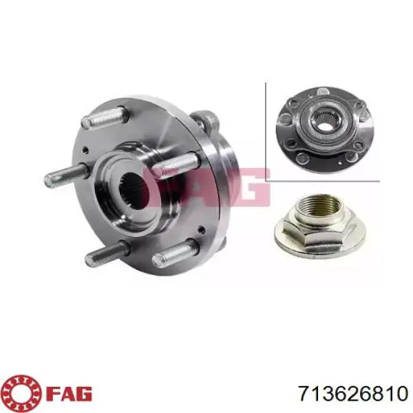 Piasta przednia FAG 713626810 cena, od 74,12 USD