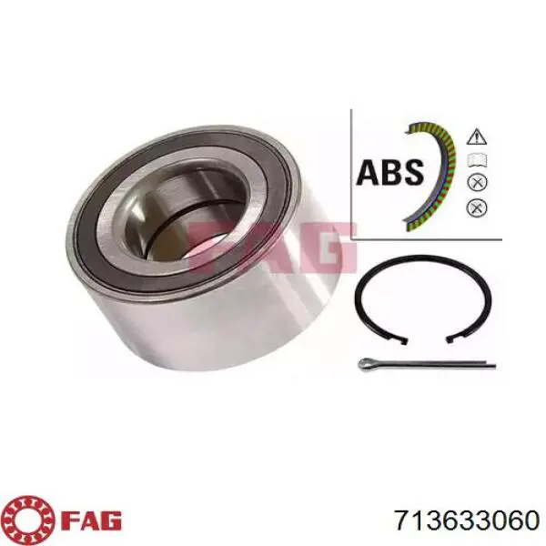 Łożysko piasty przedniej FAG 713633060 cena, od 22,60 USD