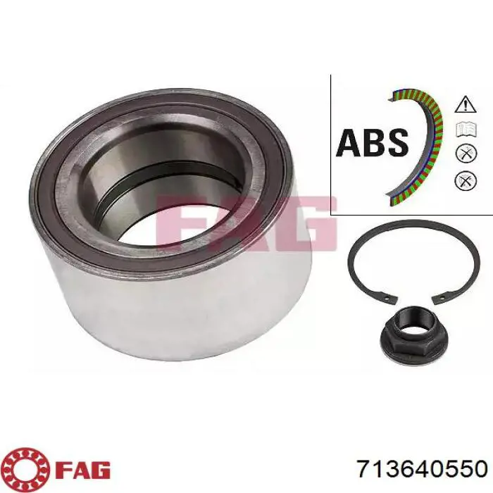 Łożysko piasty przedniej FAG 713640550 cena, od 45,75 USD