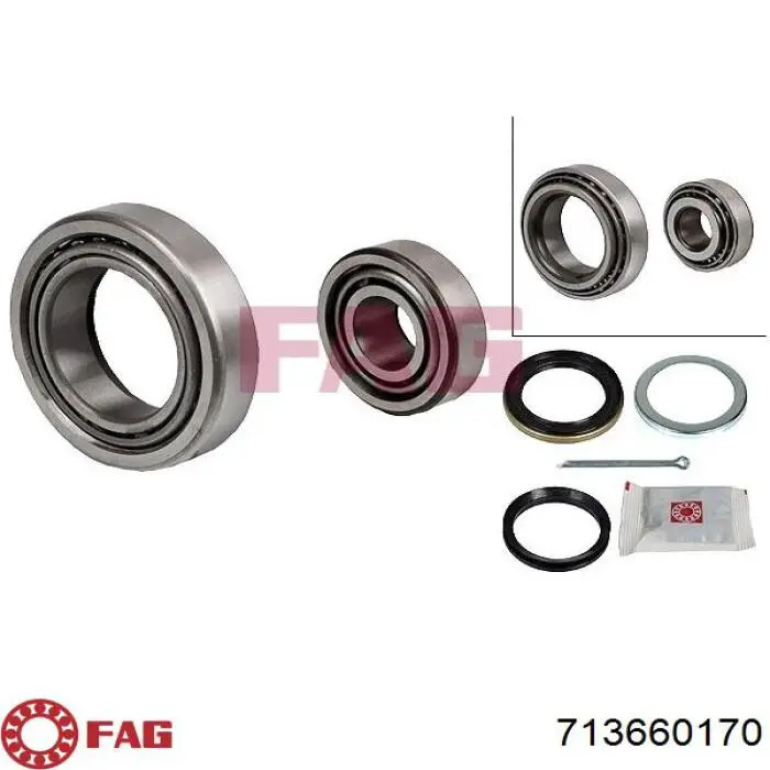 Do koszyka 713660170 FAG Łożysko piasty przedniej