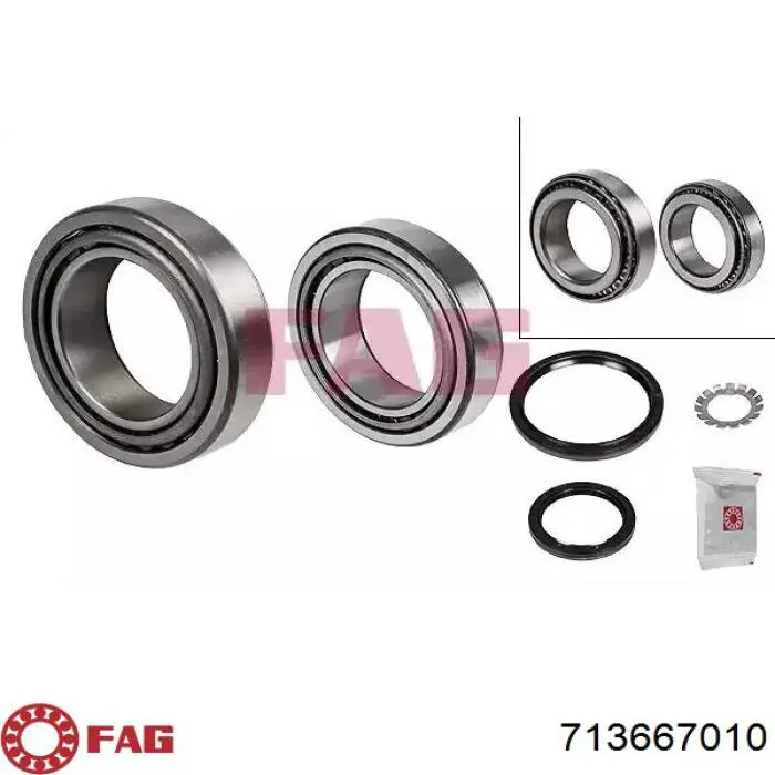 Łożysko piasty przedniej FAG 713667010 cena, od 64,72 USD