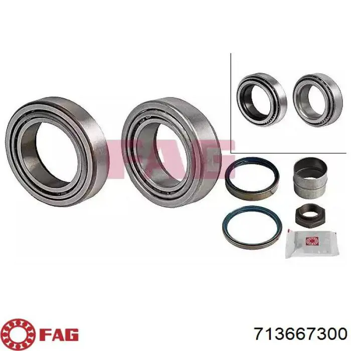 Łożysko piasty przedniej FAG 713667300 cena, od 32,75 USD