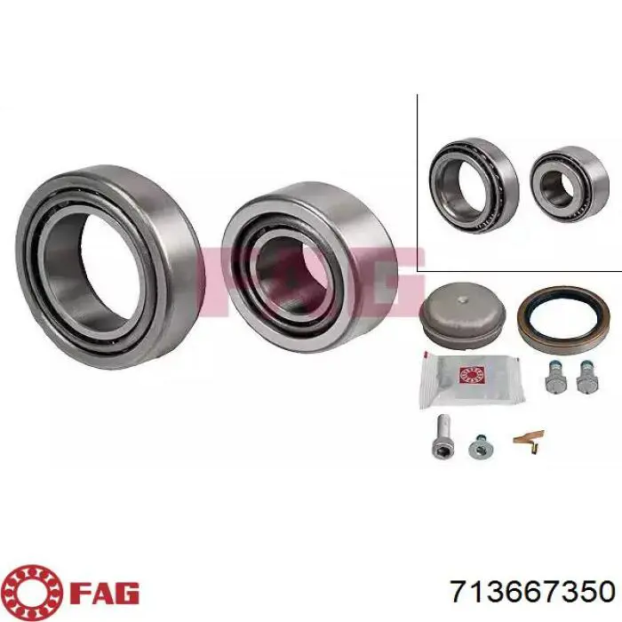 Łożysko piasty przedniej FAG 713667350 cena, od 33,10 USD