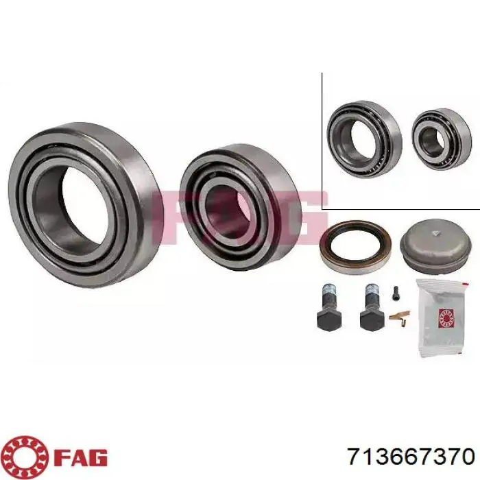 Łożysko piasty przedniej FAG 713667370 cena, od 13,65 USD