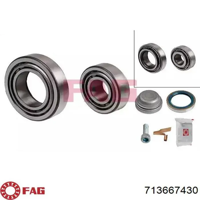Łożysko piasty przedniej FAG 713667430 cena, od 15,72 USD