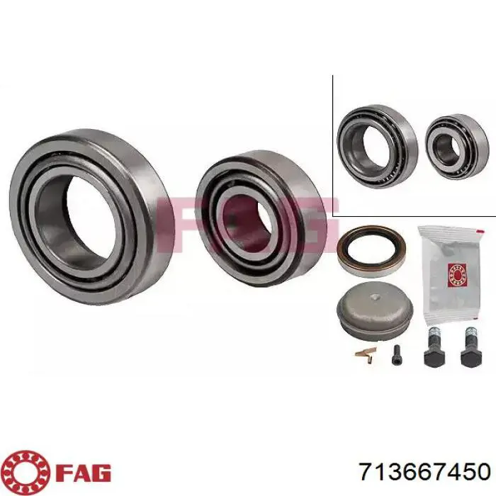 Łożysko piasty przedniej FAG 713667450 cena, od 16,26 USD