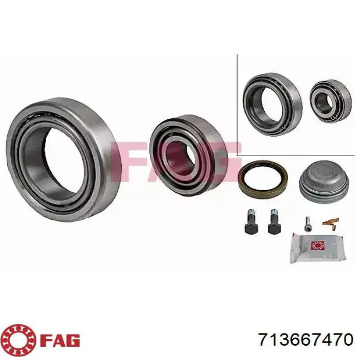 Łożysko piasty przedniej FAG 713667470 cena, od 16,69 USD