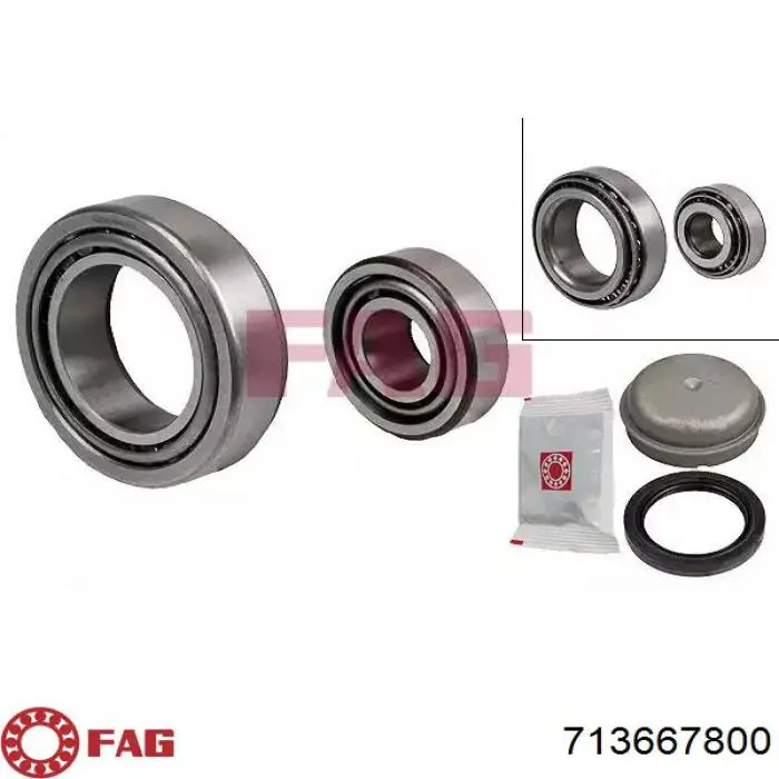 Łożysko piasty przedniej FAG 713667800 cena, od 25,23 USD