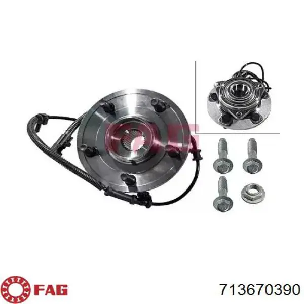 Piasta przednia FAG 713670390 cena, od 110,44 USD