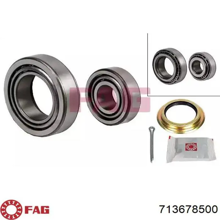 Łożysko piasty przedniej FAG 713678500 cena, od 15,32 USD