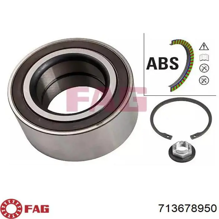 Łożysko piasty przedniej FAG 713678950 cena, od 65,23 USD