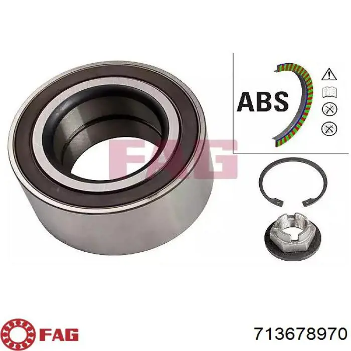 713678970 FAG Łożysko piasty przedniej