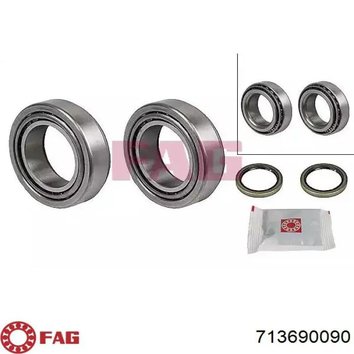 Łożysko piasty przedniej FAG 713690090 cena, od 37,48 USD