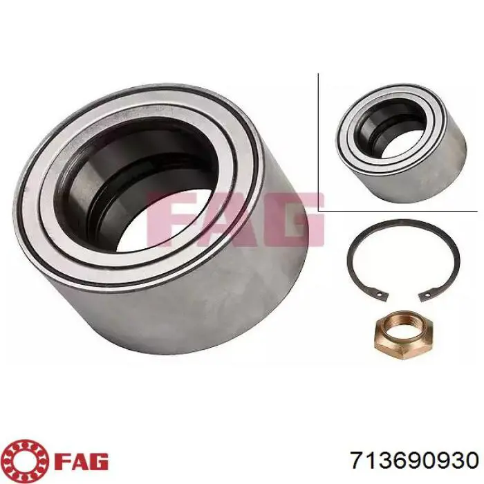 Łożysko piasty przedniej FAG 713690930 cena, od 42,31 USD