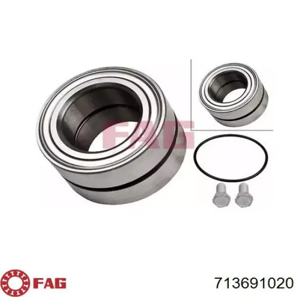 Łożysko piasty przedniej FAG 713691020 cena, od 34,32 USD