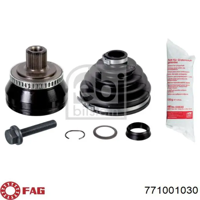 Przegub homokinetyczny zewnętrzny tylny FAG 771001030 cena, od 42,23 USD